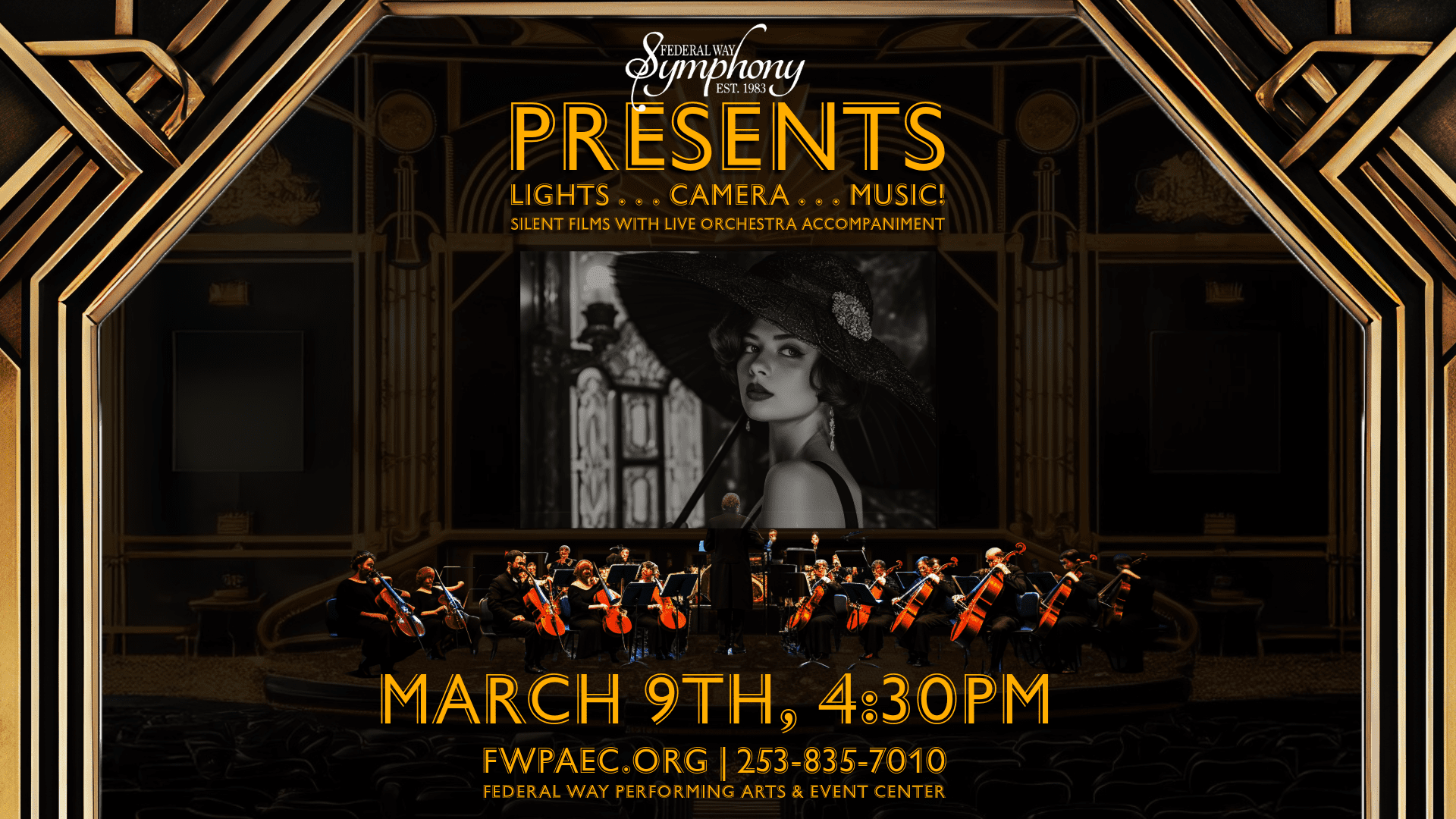 Federal Way Symphony-3-Lights . . . Camera . . . Music! 16x9 Symphony at Light Speed